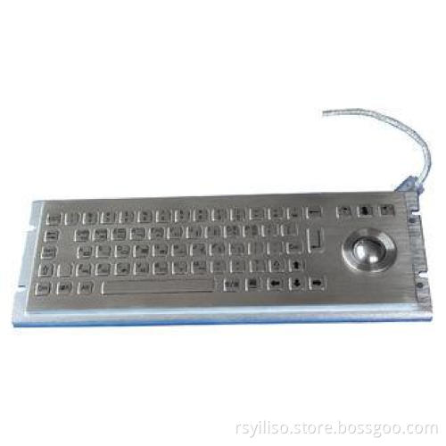 68 keys MINI Kiosk Metal Keyboard With Any Customized layou